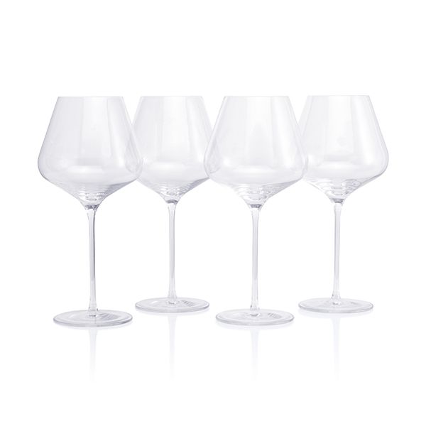 Le Creuset Set of 4 Burgundy Wine Glasses