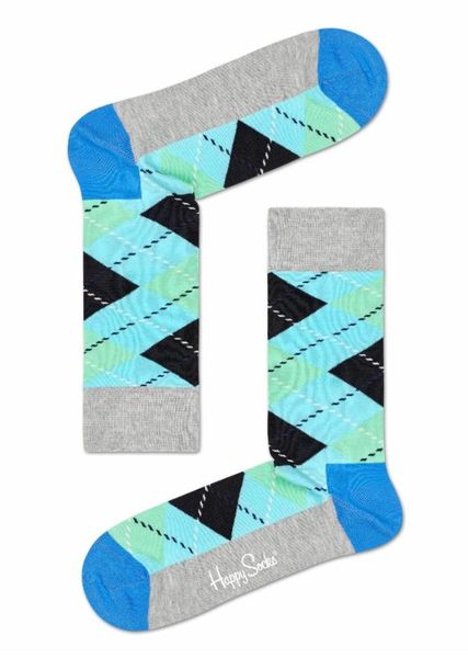 Happy Socks - Socks - Argyle Sock - Blue, Turquoise