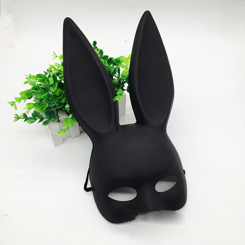 black bunny ears mask