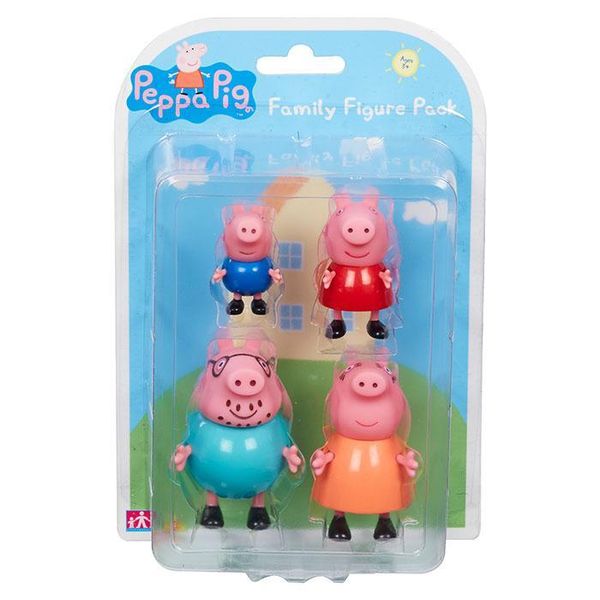 Peppa Pig 4 Pack Figures - Peppa Pig Family