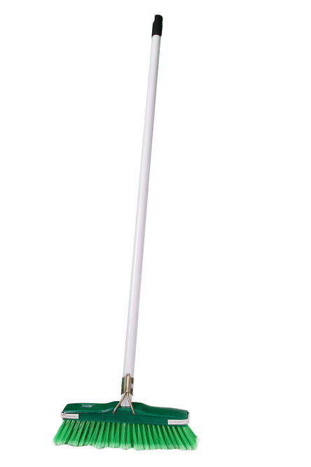 Academy Brushware Soft broom wood - metal powder coated handle asstd ...