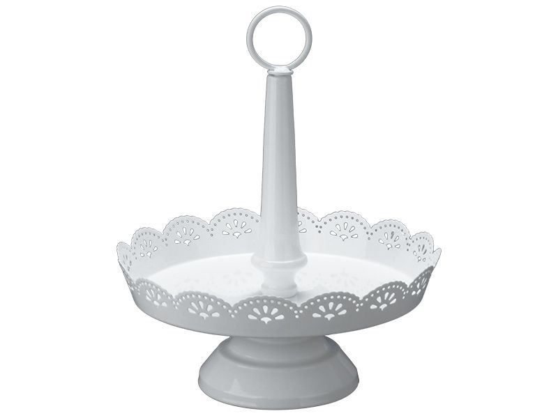1 Tier White Cake Stand