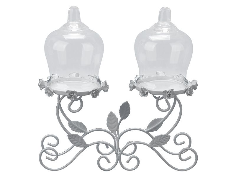 2 Piece Cake Server White