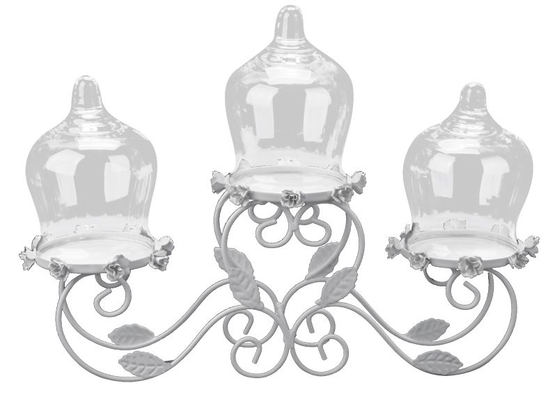 3 Piece Cake Server White