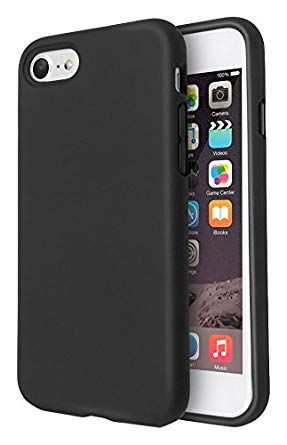 LARRYS Slim Shockproof Case for iPhone 8/7 - Black