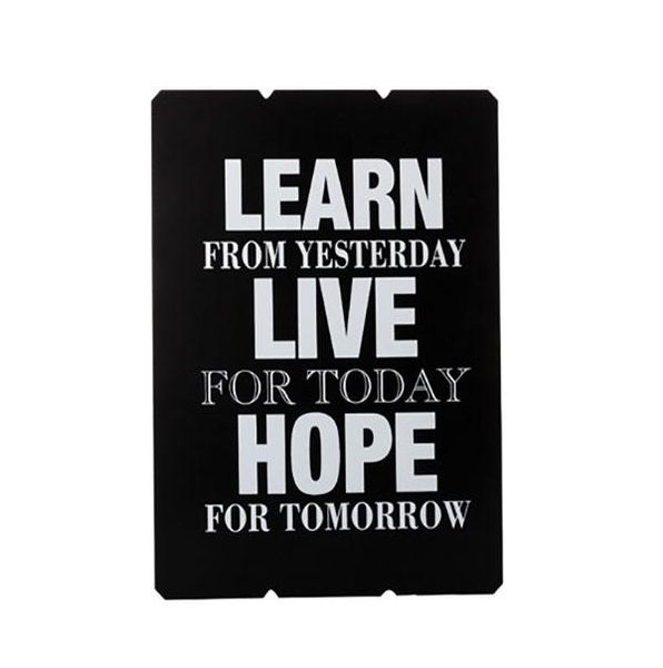 Wooden Plaque With Words - 30x40cm