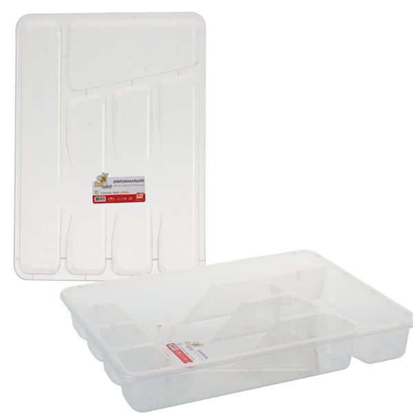 Bulk Pack x 2 Cutlery Tray Plastic 5-divisions 33x26x4cm
