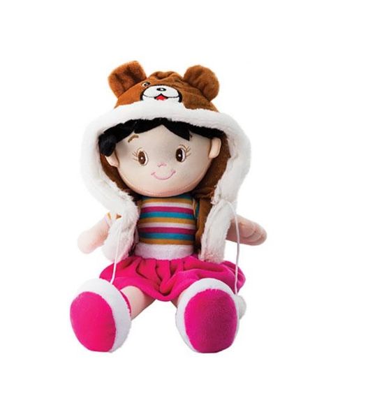 Rag Doll With Dress Up Hood - 38cm