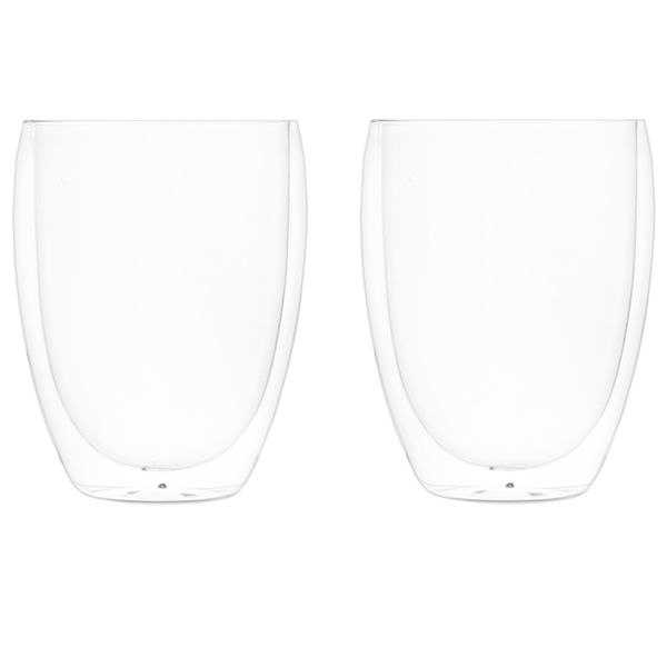 Bee Glass - Double Walled Glass Tumbler 350ml - Set of 2