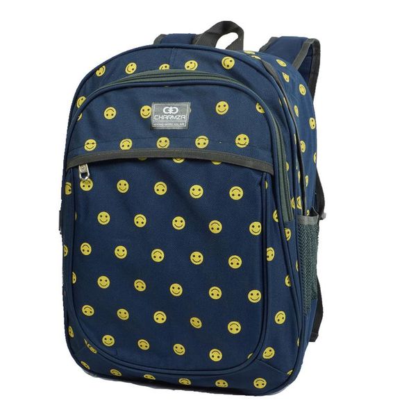 Emoji School Backpack Smile 20L - Navy