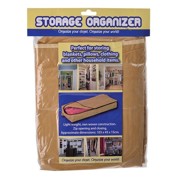 Bulk Pack X 2 Underbed Storage Bag - 103cm x 45cm x 15cm, Non Woven