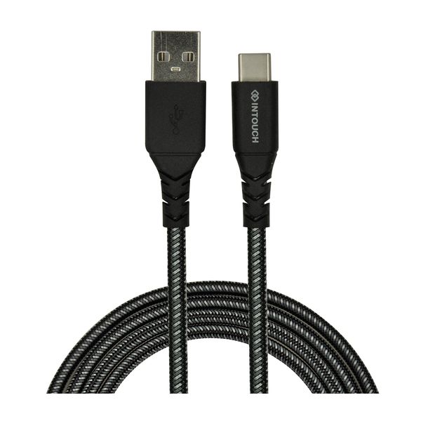 INTOUCH Tough Braided Charge &amp;Sync Cable – USB to Type C