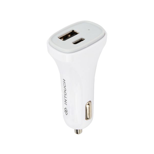 INTOUCH CAR CHARGER 3.0 QUALCOMM 30W- WHITE