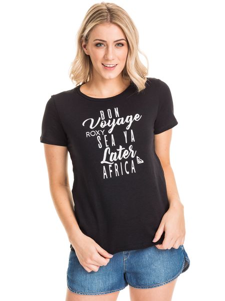 Roxy Women's Bon Voyage Short Sleeve T-Shirt - Black