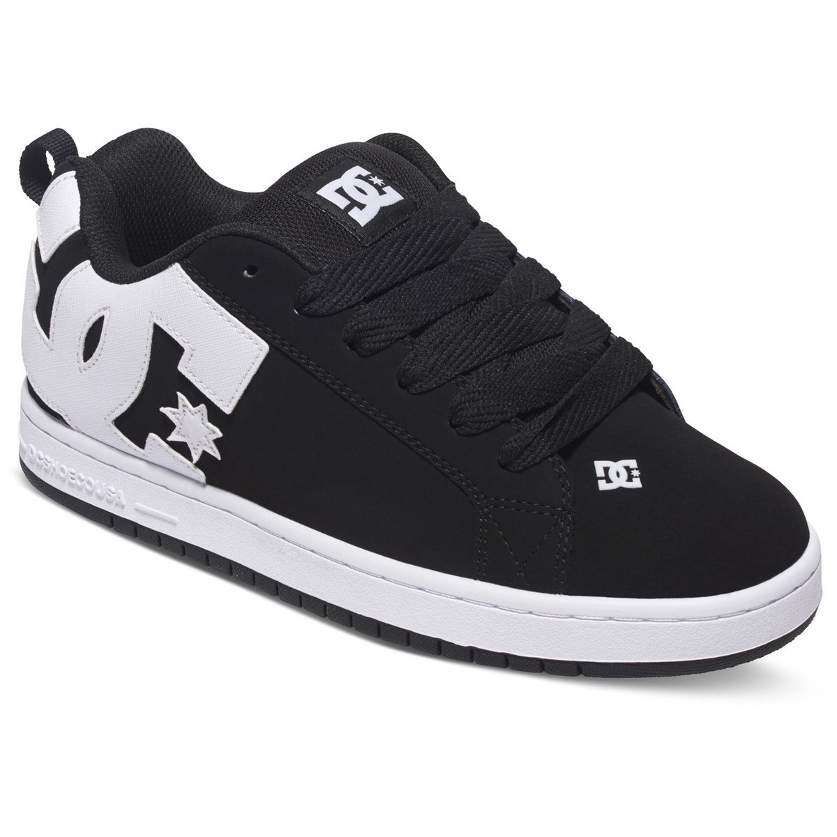 DC Shoes Men's Court Graffik Skate Sneakers - Black/White | Buy Online ...