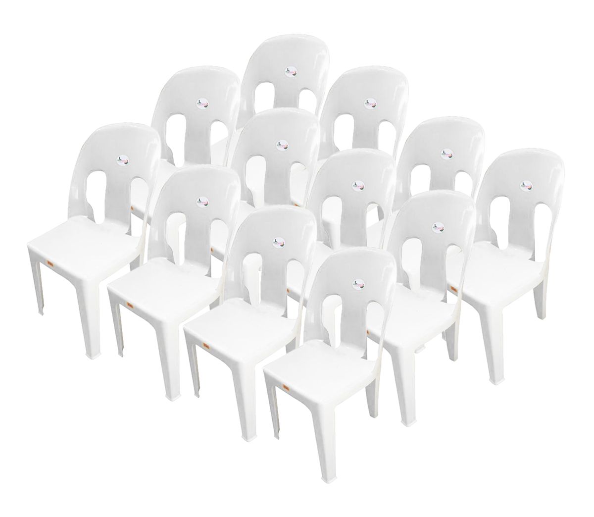 Durable Plastic Party Chair Combo Set of 12 White Buy Online in