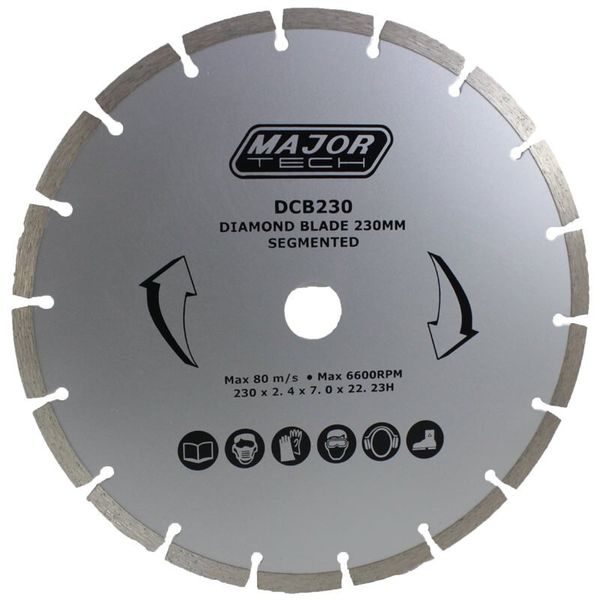 Major Tech 230mm Diamond Cutting Blade (DCB230)