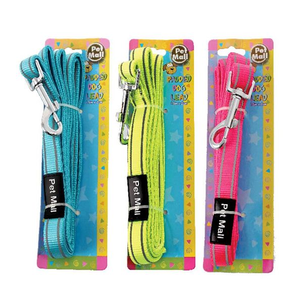 Bulk Pack x 3 Padded Dog Lead - 1.5mx2cm