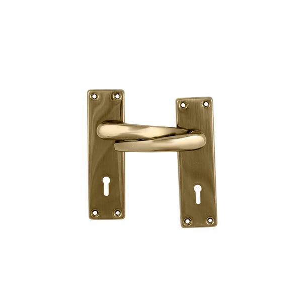 The Cabinet Shop - Lockset Ruby Steel Handle 6 " - Antique Bronze