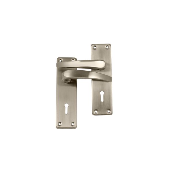 The Cabinet Shop - Lockset Ruby Steel Handle 6 " - Satin Chrome