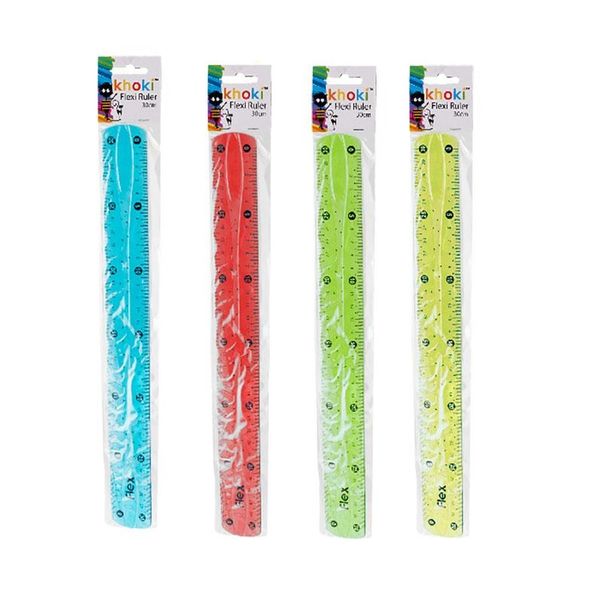 Bulk Pack x 4 Flexible Ruler - 30cm