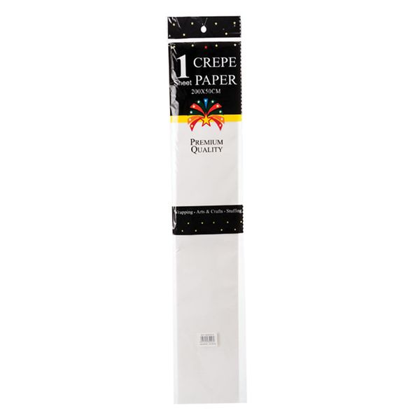 Bulk Pack x 3 Crepe Paper White - 50 x 200cm