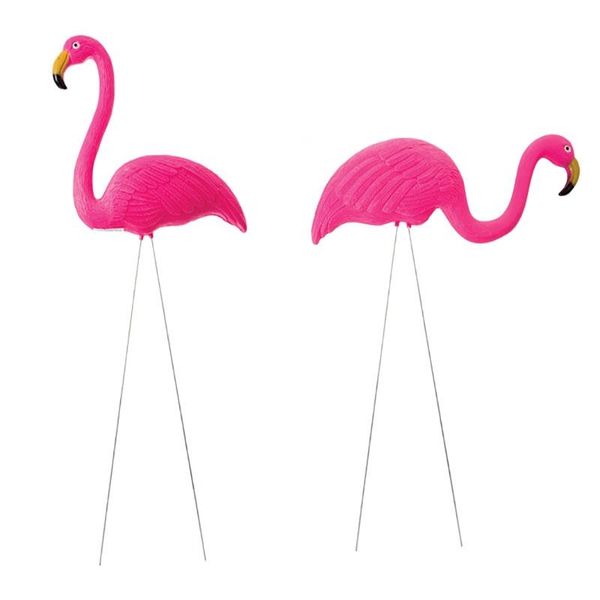 Bulk Pack X 2 Plastic Garden Flamingo - 56cm