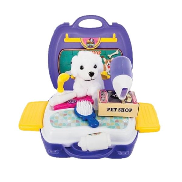 My Pet Salon With Plush &amp; Carrier - 16pc