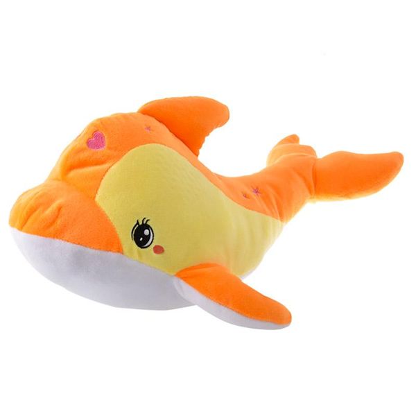 Plush Dolphin - 42cm - Orange