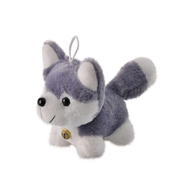 Plush 20cm Husky with Bell Collar