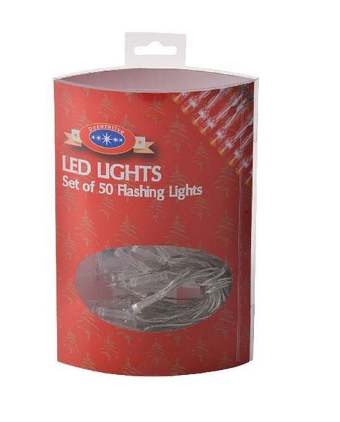 50 Battery Operated LED Lights Flashing