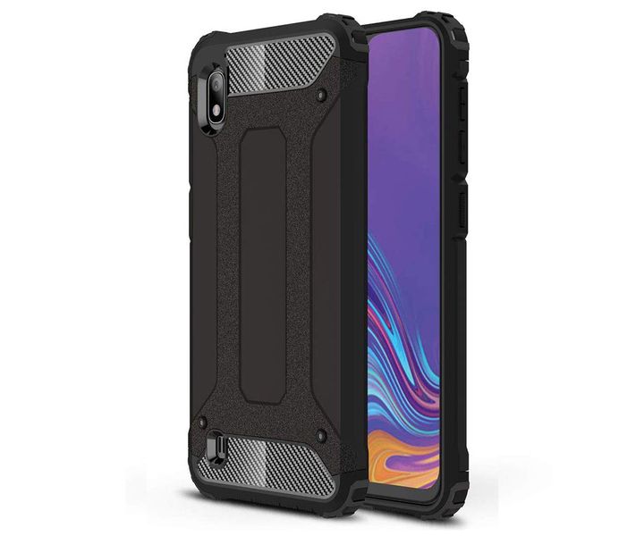 Hybrid Shockproof Case for Samsung Galaxy A10 - Black