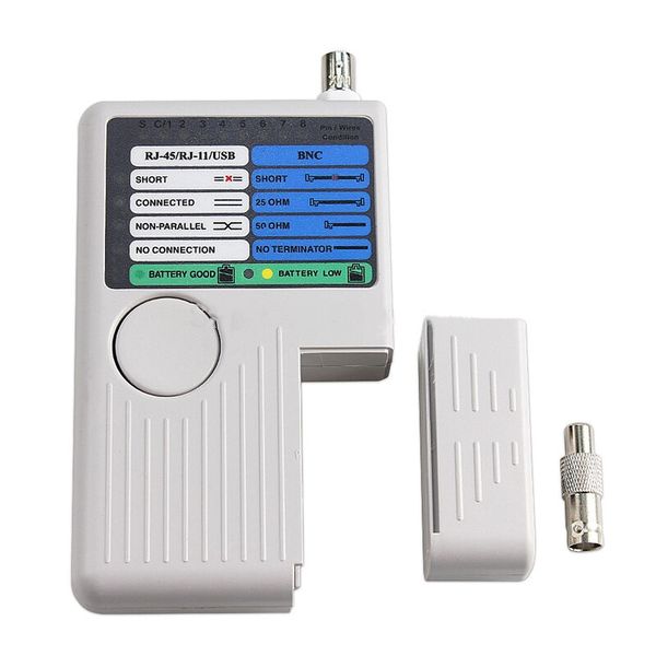 Remote RJ11 RJ45 USB BNC LAN Network Cable Tester Meter
