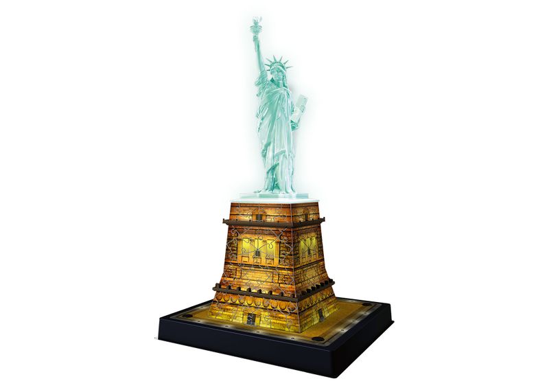 Ravensburger 216 Piece 3D Puzzle Statue of Liberty Night Edition