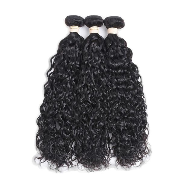 Blkt 3x Bundles 14 inches Peruvian Water Wave Weaves Package