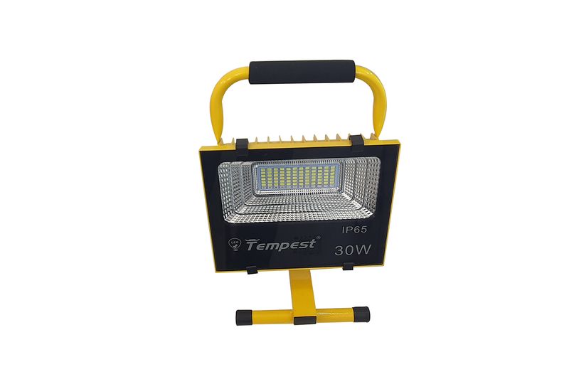 Tempest Pure 30W Rechargeable / Portable LED Floodlight IP65 - 8H Battery