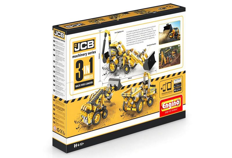 Engino JCB Construction Backhoe Loader