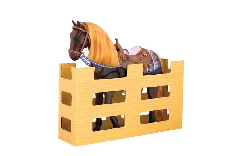 Our Generation Horse Thoroughbred Poseable 20 Inch Dark Brown