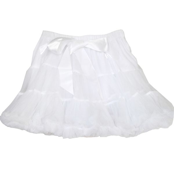DHAO-Girls Tutu Princess Fluffy Soft Tulle Ballet Party Pettiskirt White