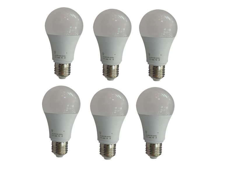 TLI 9W LED Bulb E27 / Screw Cool White Pack of 6