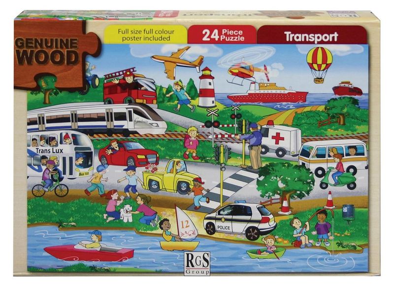 RGS Group Transport Wooden Puzzle - 24 Piece