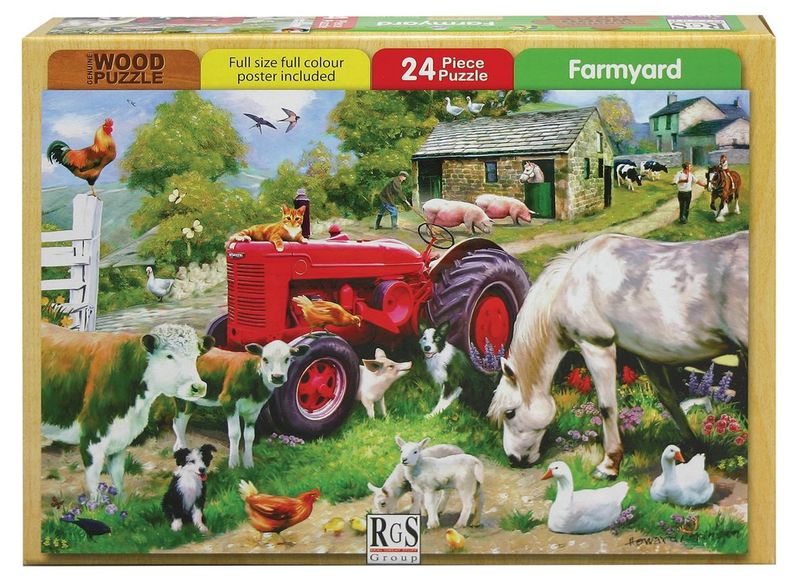 RGS Group Farmyard Wooden Puzzle - 24 Piece