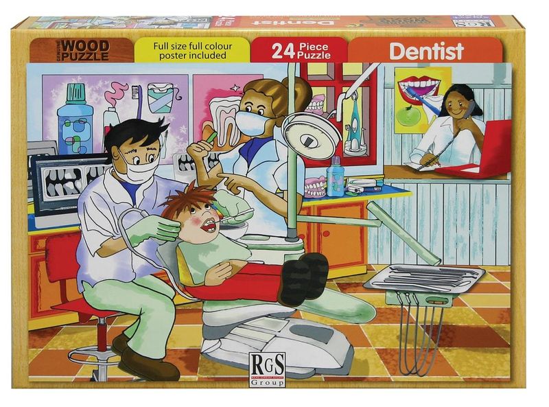 RGS Group Dentist Wooden Puzzle - 24 Piece (A4)