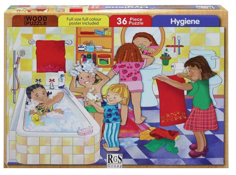 RGS Group Hygiene Wooden Puzzle - 36 Piece (A4)