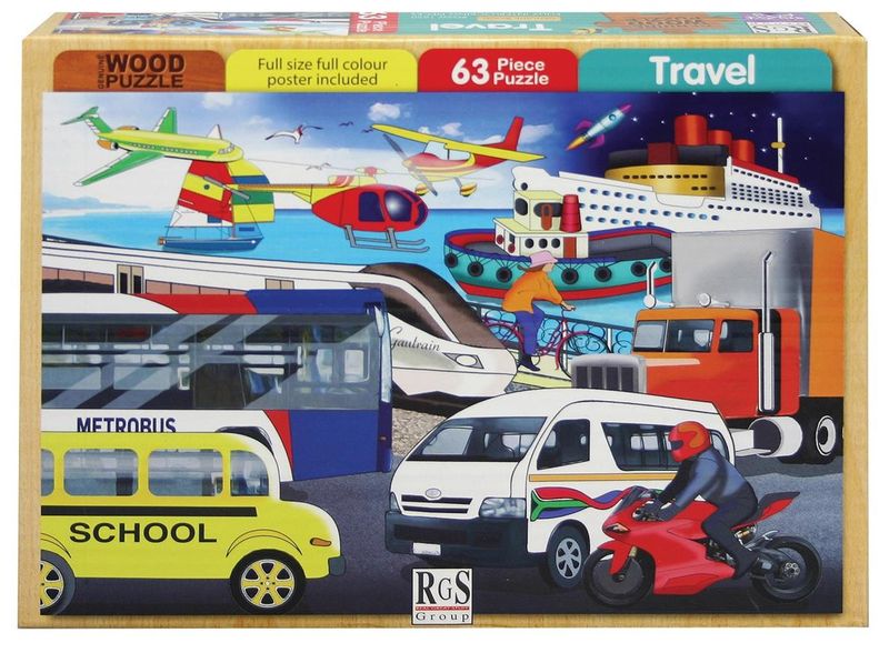 RGS Group Travel Wooden Puzzle 63 Piece