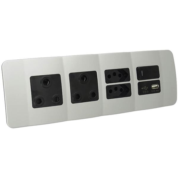 VETi - OMNI3B Double Socket, 16A RSA, 2 x RSA V-Slim &amp; Data