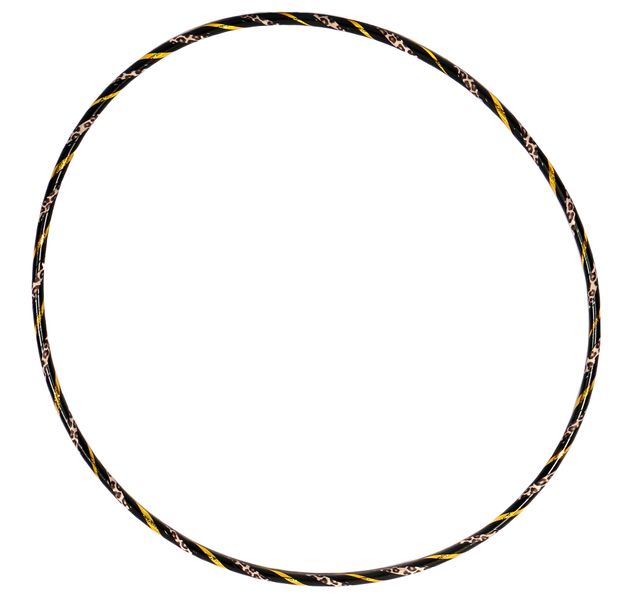 Hula Hoop Number 35 - Black, Gold, and Leopard (100cm)