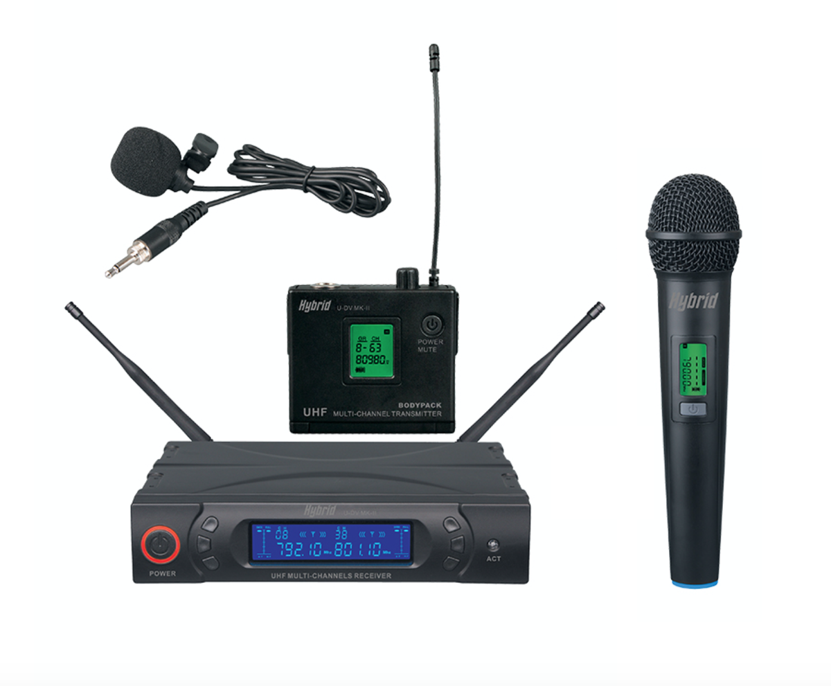 Hybrid MICHYB057/ UDV MKIII Single Wireless Microphone and Lapel
