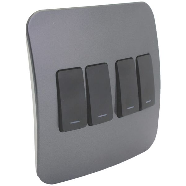 Veti Four Lever Light Switch (VG111C4VB)