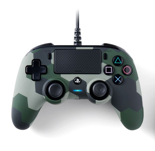 Wired Compact Controller for PS4 - Camo Green